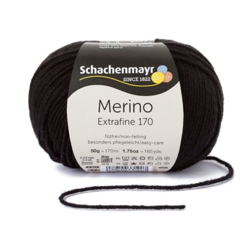 Merino Extrafine 170  00099 | schwarz - Image 2