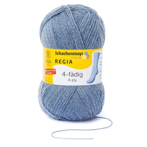 REGIA 4-ply 100g 01980 | graublau meliert