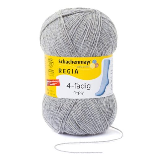 REGIA 4-ply 100g 01991 | hellgrau meliert