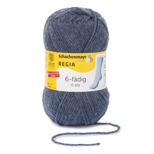 REGIA 6-ply 50g 02137 | jeans streaked - Image 2