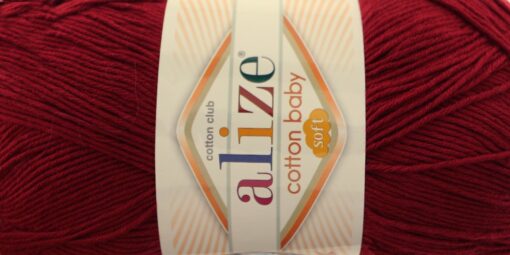 Cotton Baby Soft 57 Tumepunane