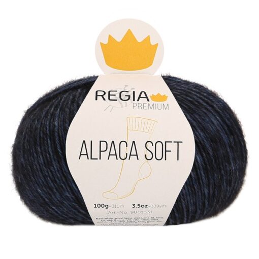 PREMIUM Alpaca Soft 00055 | nachtblau meliert - Image 2