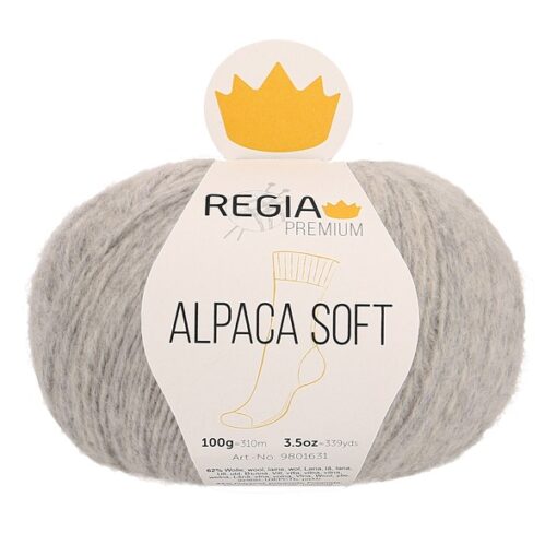 PREMIUM Alpaca Soft 00090 | hellgrau meliert - Image 2