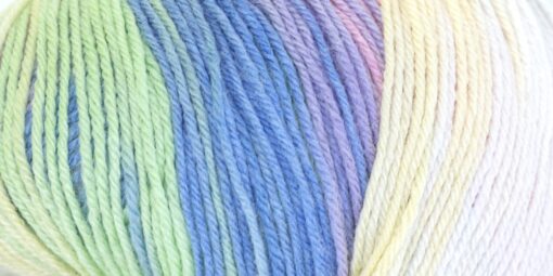 Baby Wool Batik Värv 4004 (Valge, sinine, heleroheline, roos