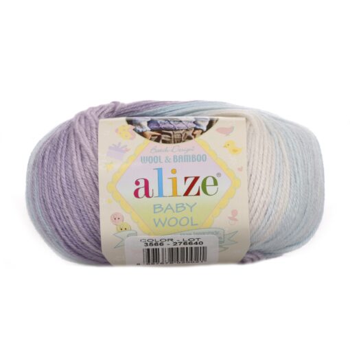 Baby Wool Batik 3566 (Sinised, lillad toonid)