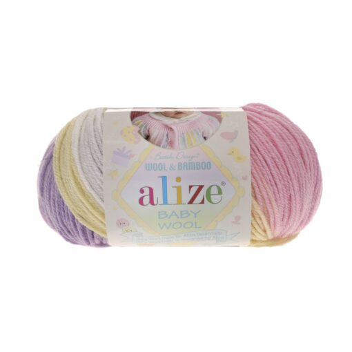 Baby Wool Batik 4006 (Lilla, roosa, kollane, valge)