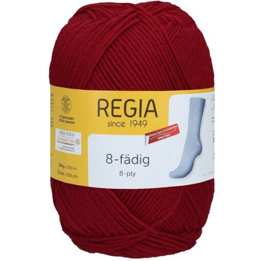 REGIA 8-ply Uni 02002 | kirsipunane - Image 3