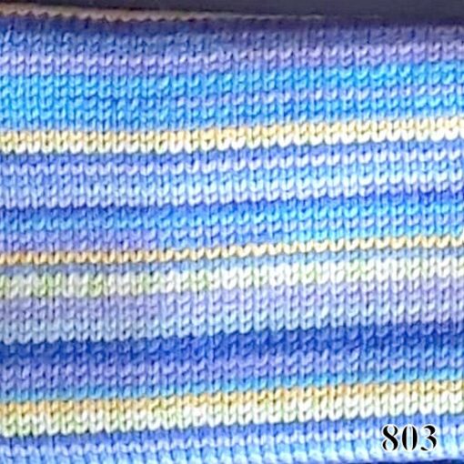 Jacquard Wool 803 sinised kollased toonid