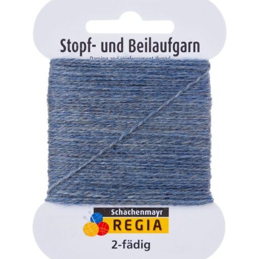 REGIA 2-ply 01980 | graublau meliert