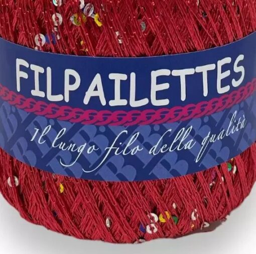 Filpailettes 8 punane