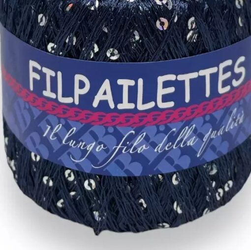 Filpailettes 10 tumesinine