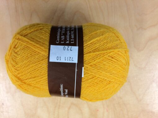 Nr 720 kollane 100 g 100% villane. - Image 3