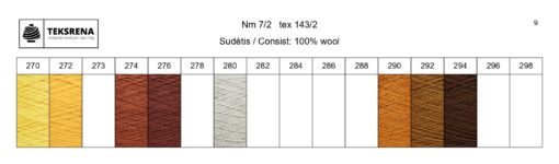 Nr 274 100 g 100% villane.