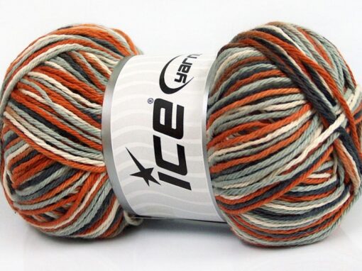 Plaid Cotton White Grey Shades Copper Beige 54351 - Image 2