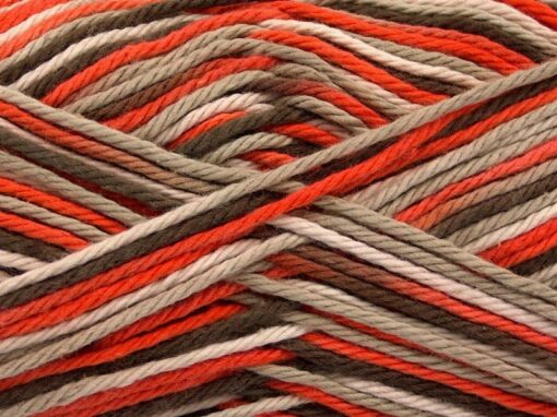 Plaid Cotton Orange Light Camel Cream Brown 54350