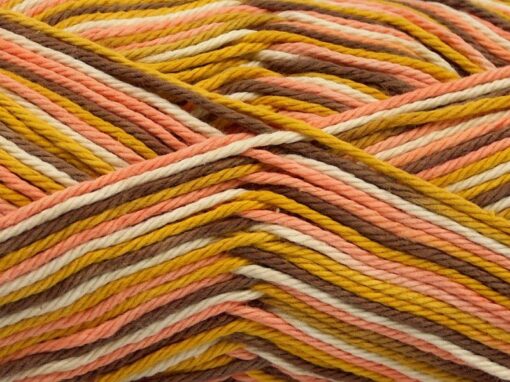 Plaid Cotton White Salmon Gold Camel 54349