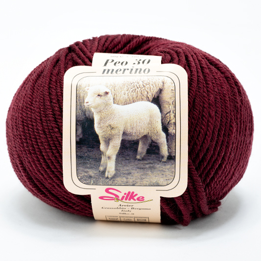 Peo Merino 036 tumepunane