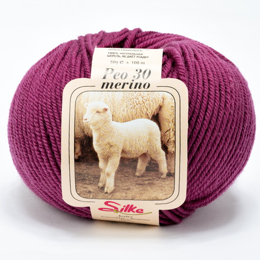 Peo Merino 250 tume lillakasroosa